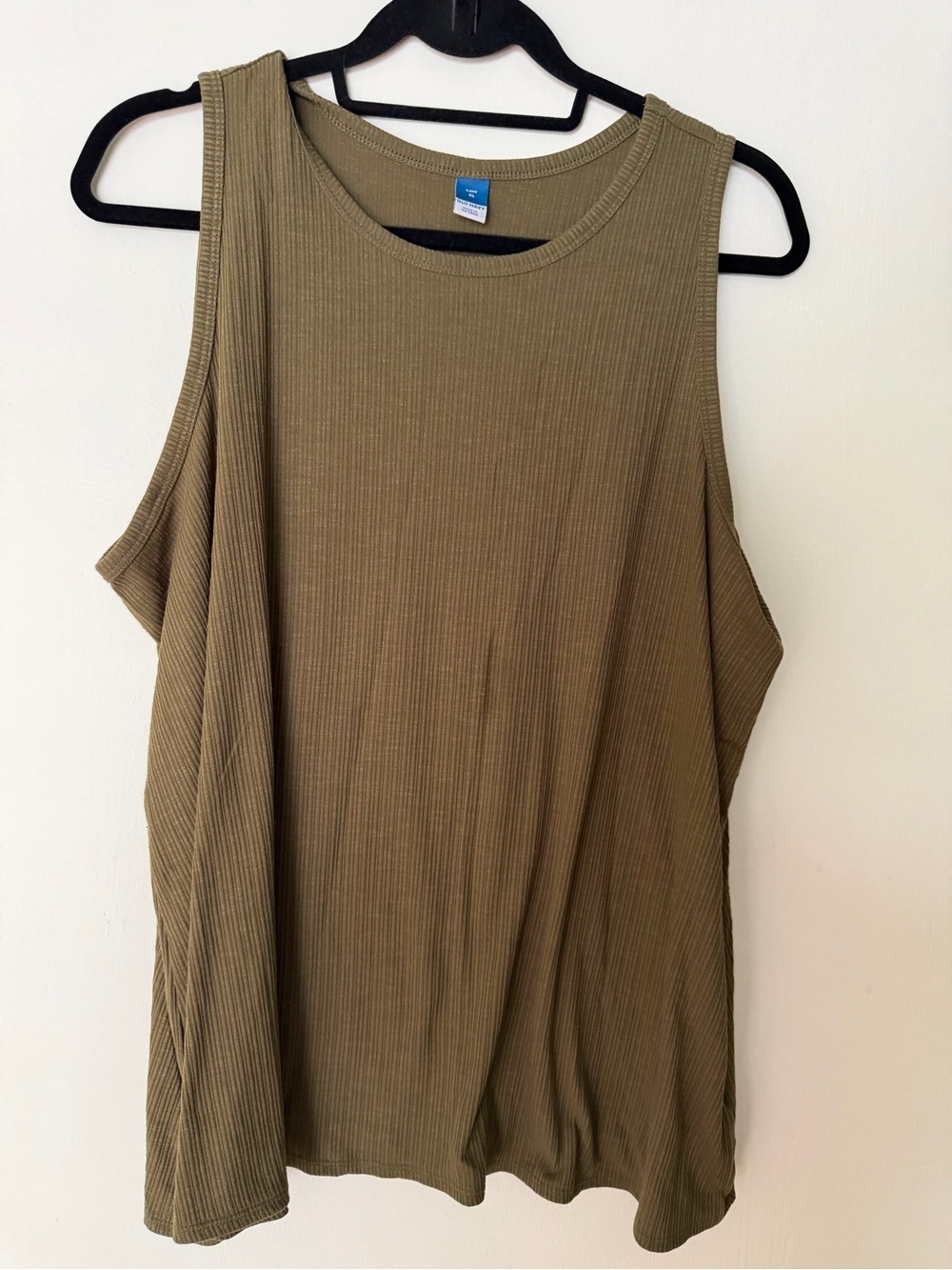 Old Navy Olive Ribbed Sleeveless Tank